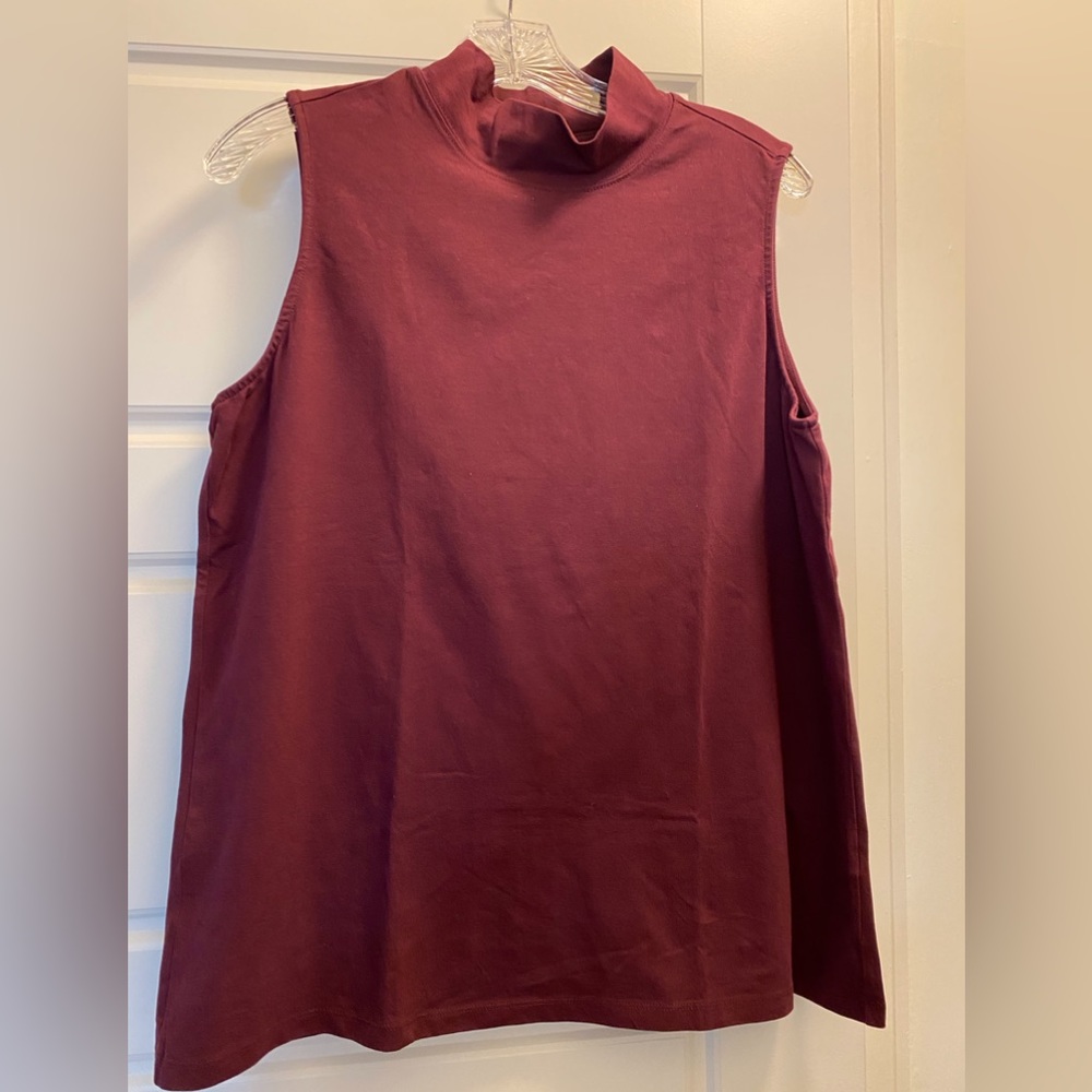 CJ Banks sleeveless mock neck, size X